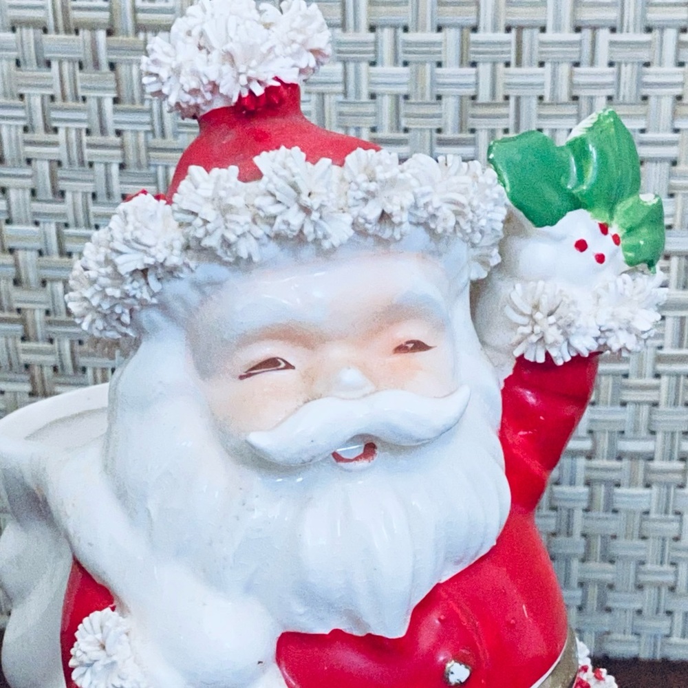 🎄🌟HP🌟VTG 1950s Spaghetti Santa Planter Vase Japan - Picture 2 of 8
